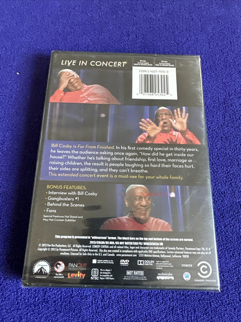 NEW! Bill Cosby: Far from Finished (DVD, 2013) Live In Concert - Factory Sealed!