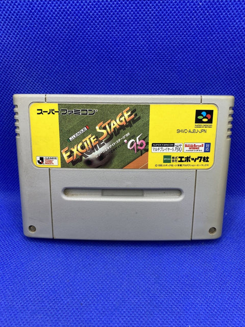 J League Excite Stage Lot of 2 - Nintendo Super Famicom Japan Import SFC 94 + 95