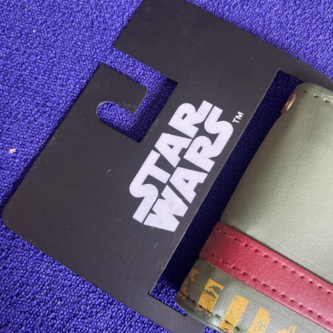 NEW! Star Wars Boba Fett Mandalorian Logo Bi-Fold Wallet - NWT!