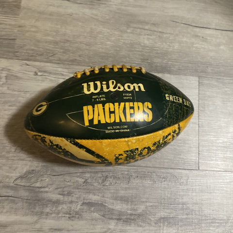 Vintage Wilson Green Bay Packers Football - Green + Yellow Gold “Frozen Tundra”