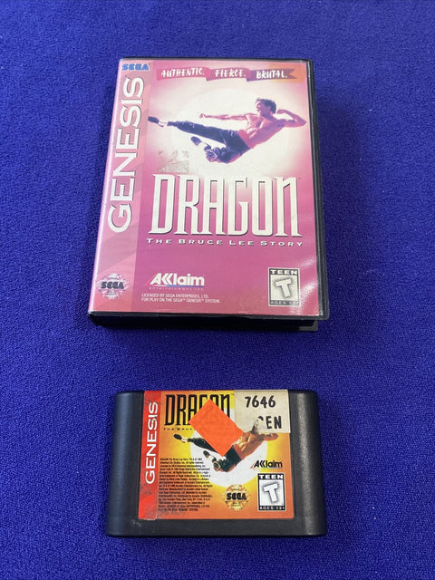 Dragon: The Bruce Lee Story (Sega Genesis, 1994) Authentic, Tested!