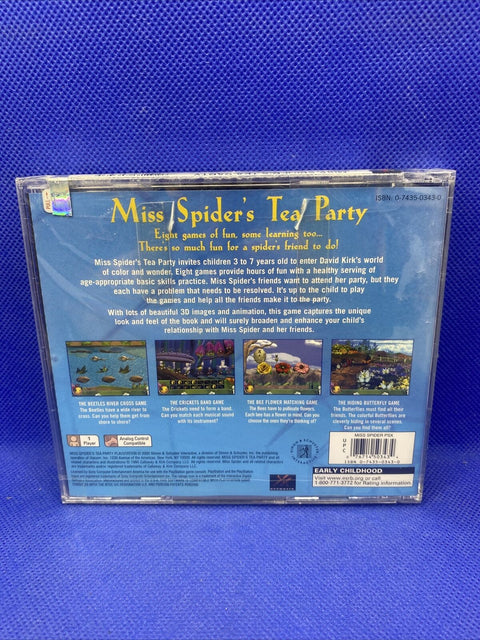 NEW! Miss Spider's Tea Party (Sony PlayStation 1, 2000) PS1 Factory Sealed!