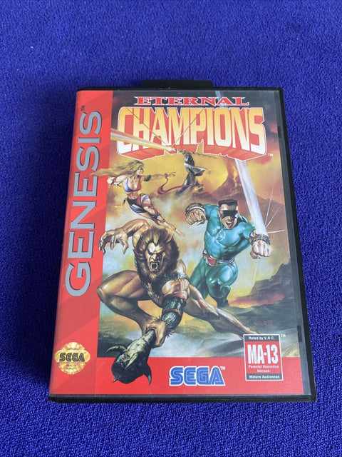 Eternal Champions (Sega Genesis, 1993) Authentic CIB Complete - Tested!