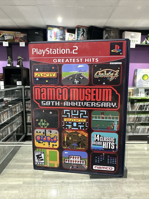 Namco Museum 50th Anniversary (Sony PlayStation 2, 2005) PS2 Complete Tested!