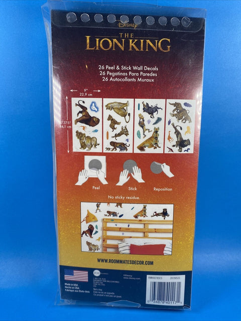 Disney The Lion King Wall Decals - 26pc Removable