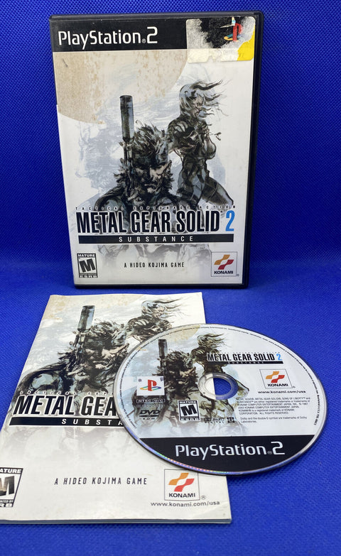 Metal Gear Solid 2 Substance (PlayStation 2, PS2) CIB Complete - Tested!