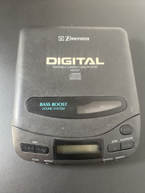 *FOR PARTS* Emerson Digital Portable Compact Disc Player AD2527 Discman - Parts