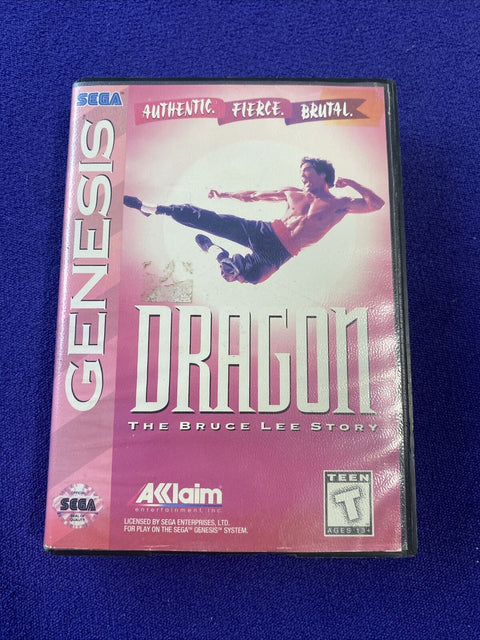 Dragon: The Bruce Lee Story (Sega Genesis, 1994) Authentic, Tested!