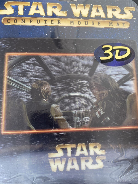 NEW! Official Star Wars 3D Computer Mouse Pad Mat 8” X 8” - Han Solo + Chewbacca