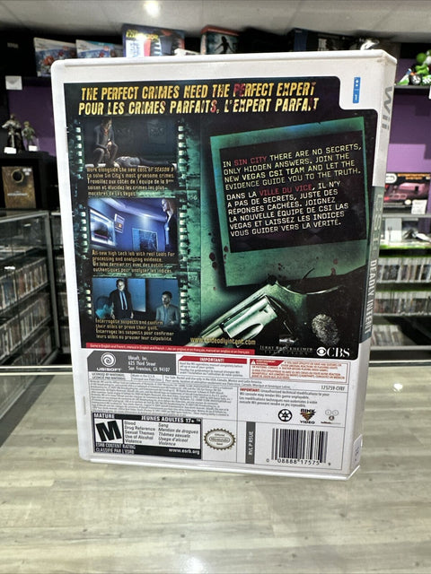 CSI: Crime Scene Investigation - Deadly Intent (Nintendo Wii, 2009) Complete!