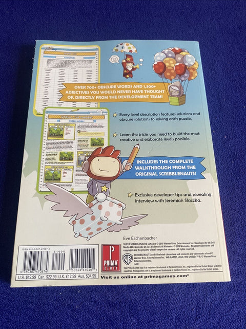 Super Scribblenauts : Prima Official Game Guide Strategy Guide