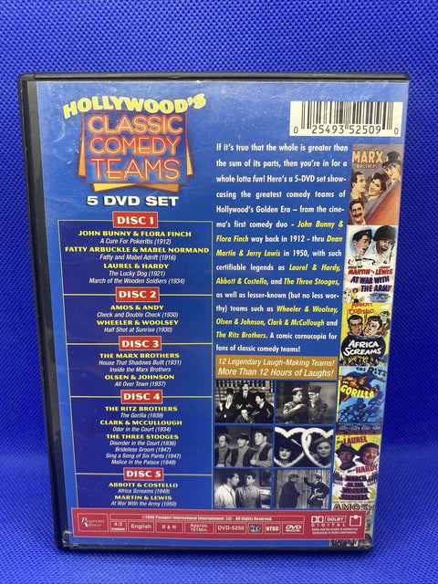 Hollywoods Classic Comedy Teams (DVD, 2006, 5-Disc Set)