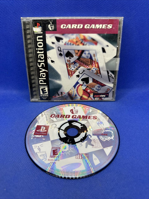 Card Games (Sony PlayStation 1, 2001) PS1 CIB Complete - Tested!