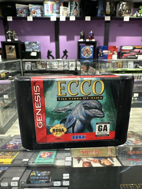 Ecco: The Tides of Time (Sega Genesis, 1994) Authentic Cartridge Only - Tested!