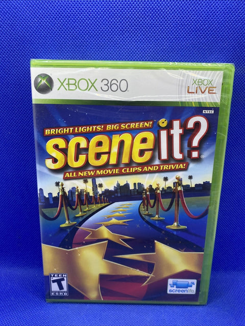 NEW! Scene It Bright Lights Big Screen (Microsoft Xbox 360, 2009) Factory Sealed