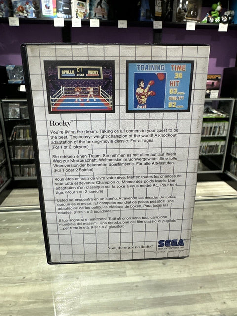 Rocky (Sega Master System, 1987) SMS CIB Complete Tested!