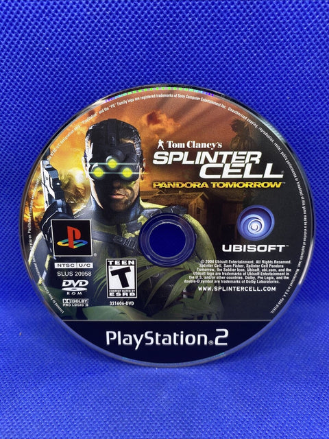 Tom Clancy's Splinter Cell: Pandora Tomorrow (Sony PlayStation 2, PS2) Complete