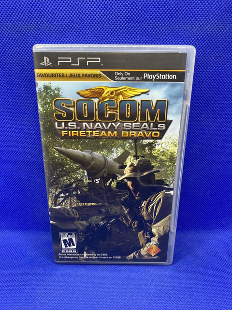 Socom US Navy Seals Fireteam Bravo 1 + 2 Lot (Sony PSP) CIB Complete Tested!