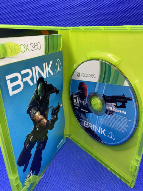 Brink (Microsoft Xbox 360, 2011) CIB Complete w/ Slip Cover - Tested!