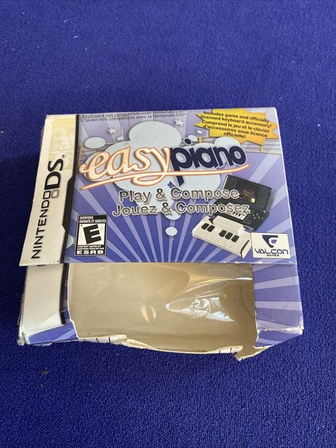 Easy Piano (Nintendo DS, 2010) CIB Complete In Big Box - Tested!