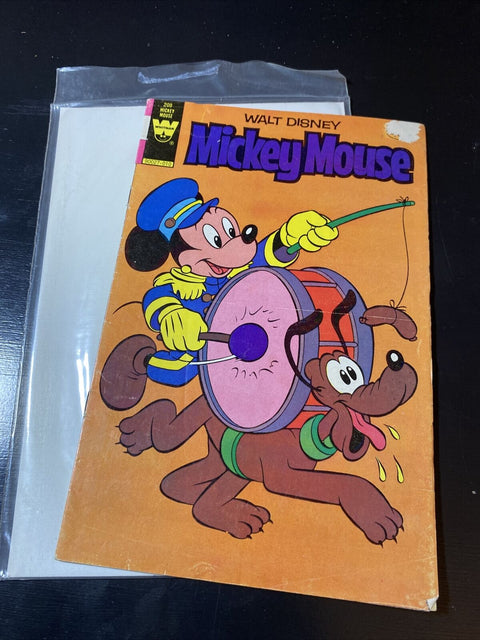 Mickey Mouse No. # 208 (1980) - Whitman Comics Walt Disney - w/ Board + Bag!