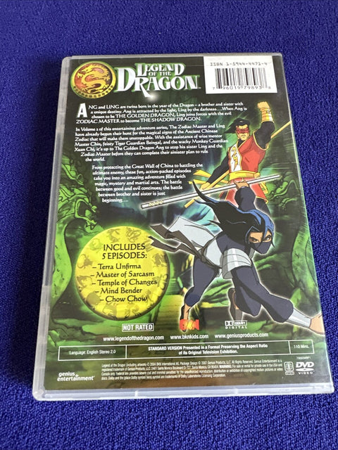 Legend of the Dragon Vol 1 2 3 Lot (DVD, 2007) Tested!