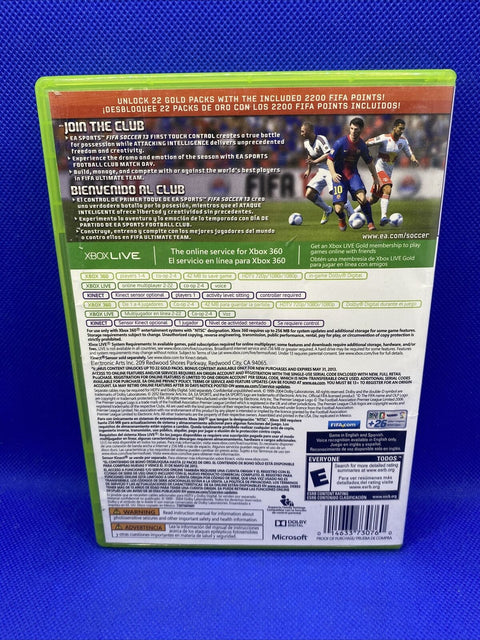 Fifa Soccer 13 - Bonus Edition (Microsoft Xbox 360, 2012) CIB Complete, Tested!