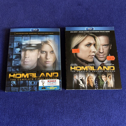 Homeland: The Complete First And Second Season - Blu-ray Disc Season 1 + 2 Lot