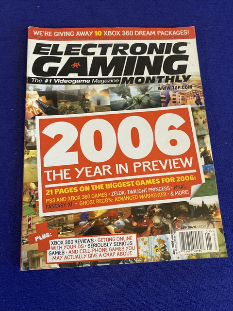 EGM Electronic Gaming Monthly Magazine - January 2006 Issue 199 Year In Preview