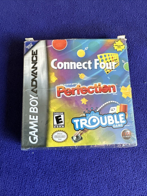 Connect Four/Perfection/Trouble (Nintendo Game Boy Advance, GBA) Complete Tested