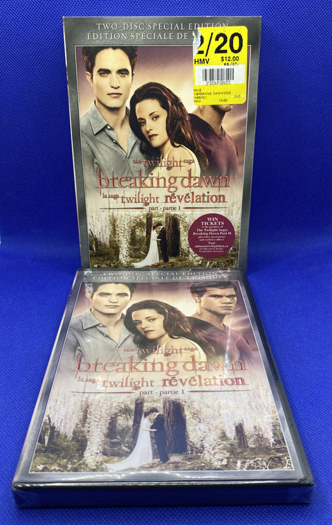 NEW! The Twilight Saga: Breaking Dawn Part 1 (DVD, 2-Disc Set Special Edition)