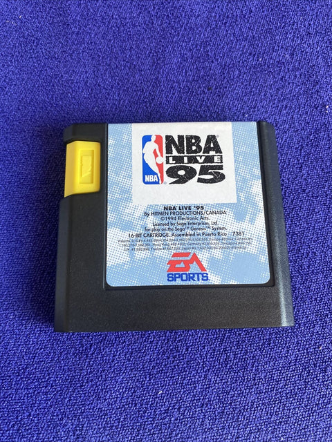 NBA Live 95 (Sega Genesis, 1994) CIB 100% Complete + Clean - Tested!