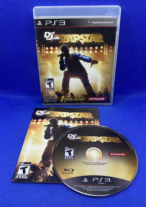 Def Jam Rapstar (Sony PlayStation 3, 2010) PS3 CIB Complete - Tested!