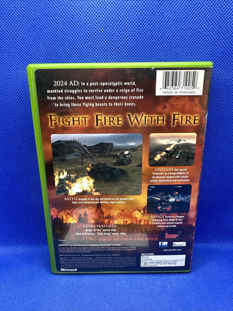 Reign of Fire (Microsoft Original Xbox, 2002) CIB Complete - Tested