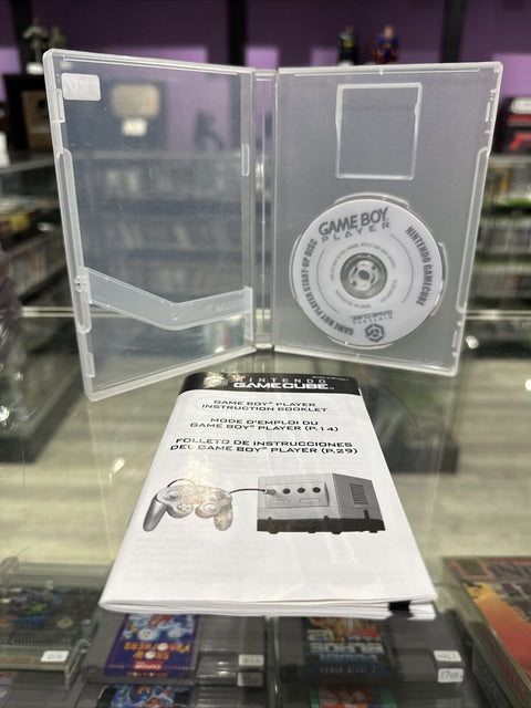 Game Boy Player Start-Up Disc Case + Manual (Nintendo GameCube, 2003) Tested!