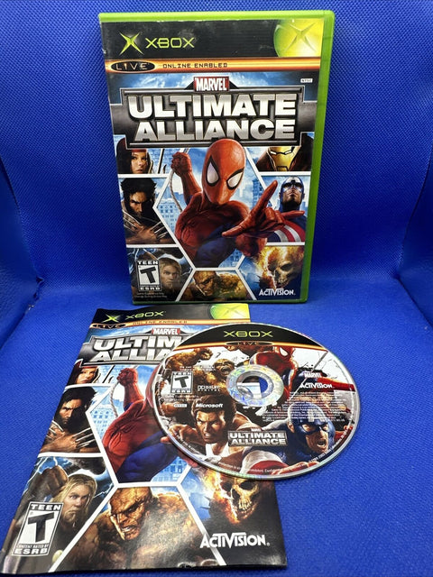 Marvel: Ultimate Alliance (Microsoft Original Xbox, 2006) Complete Tested!