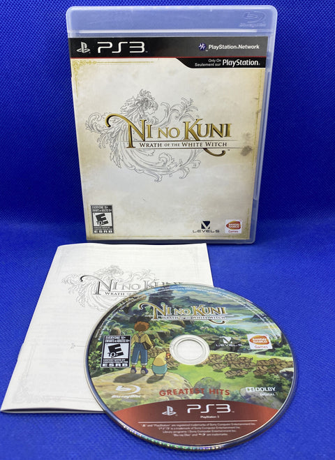 Ni No Kuni: Wrath of the White Witch (PlayStation 3, PS3) CIB Complete Tested!