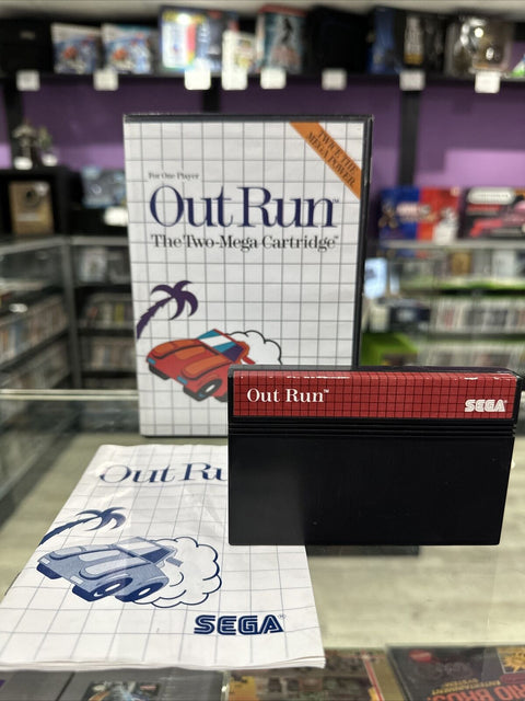 Out Run (Sega Master System, 1987) SMS CIB Complete Tested!