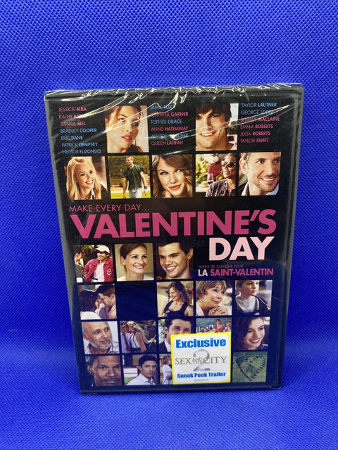 NEW! Valentines Day (DVD, 2010) Jessica Alba, Julia Roberts - Factory Sealed!