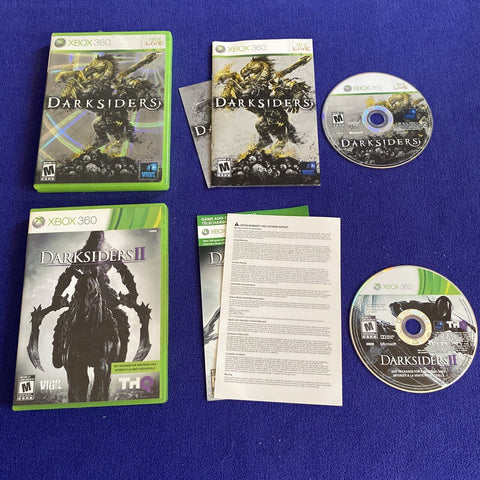 Darksiders 1 + 2 Lot (Microsoft Xbox 360, 2010) Tested!