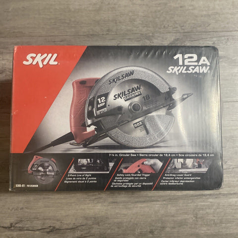 NEW! Skil 12 Amp 7.25 Inch Circular Saw - 5385-01 Corded SkilSaw Factory Sealed