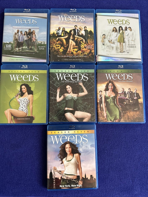 Weeds Season 1-7 Blu Ray Lot Set - 1 2 3 4 5 6 7 Very Good