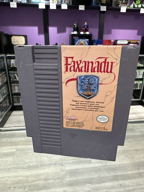 Faxanadu (Nintendo NES, 1989) Authentic Cartridge Only - Tested!