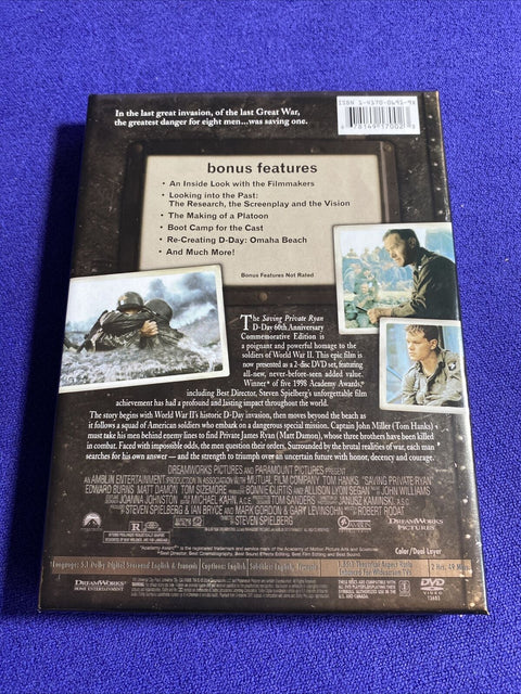 Saving Private Ryan (DVD 1999) D-Day 60th Anniversary Edition Collectors Edition