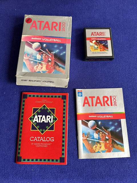 Real Sports Volleyball - Atari 2600 - CIB Complete In Box - Tested!