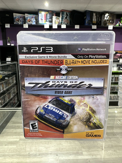 NASCAR Days of Thunder (Sony PlayStation 3 PS3, 2011) Tested! *No Movie*