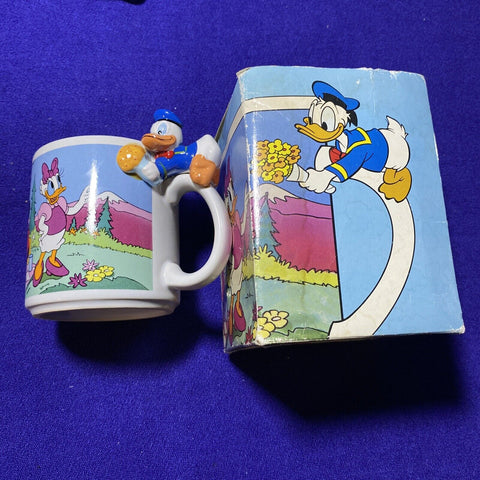 Disney’s Muggamals Mug Cup w/ Box - Applause Donald Duck, Mickey Mouse - GREAT!