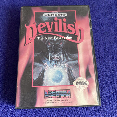 Devilish The Next Possession (Sega Genesis, 1992) Authentic Box Only - NO GAME