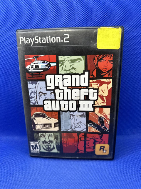 Grand Theft Auto III 3 Black Label (PlayStation 2, PS2) Complete CIB Tested!