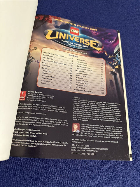 Lego Universe : Prima Official Game Strategy Guide by Mike Searle